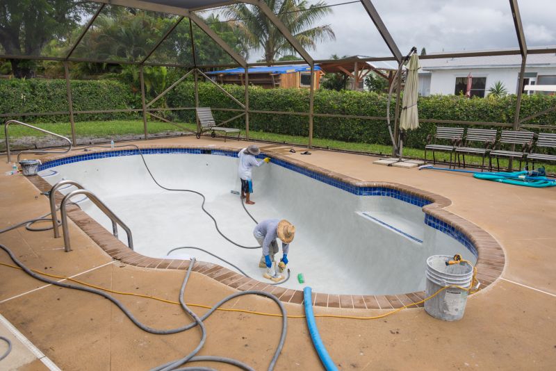 Poolside Patio Installation
